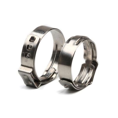 SAUVASFZ 10.8–13.3 mm Stepless Single-Ear Clamps, Stainless Steel 304, 100-Pack