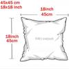 Corduroy Decorative Pillow Covers, 2-Pack, Light Peach, 45 x 45 cm view 2