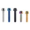 YUANYAO 4-Piece Titanium M4 Allen-Head Bike Screws, 8/12/15/20 mm, Blue, M4 x 8 mm view 2