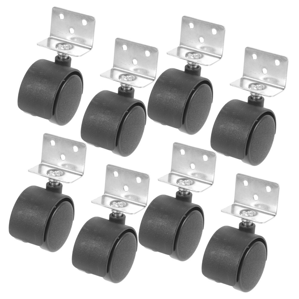 HONMEET 8-Piece Office Chair Replacement Casters, Swivel Casters Without Brakes for Easy Movement on Hardwood Floors