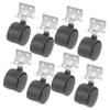 HONMEET 8-Piece Office Chair Replacement Casters, Swivel Casters Without Brakes for Easy Movement on Hardwood Floors view 1