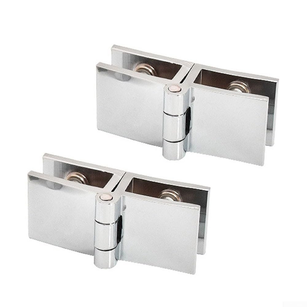 Practical Glass Door Hinges for Bathrooms, Showers, DIY Projects, and Cabinets (180°)