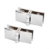 Practical Glass Door Hinges for Bathrooms, Showers, DIY Projects, and Cabinets (180°) view 1