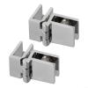 Practical Glass Door Hinges for Bathrooms, Showers, DIY Projects, and Cabinets (180°) view 3