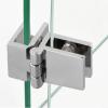 Practical Glass Door Hinges for Bathrooms, Showers, DIY Projects, and Cabinets (180°) view 4