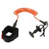Fdit 5.5 mm/5 ft Bodyboard Coiled Leash, Orange view 2