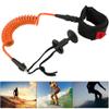 Fdit 5.5 mm/5 ft Bodyboard Coiled Leash, Orange view 3