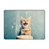 Cake Battle Cat Plush Rug for Living Room, 203 x 147 cm view 2