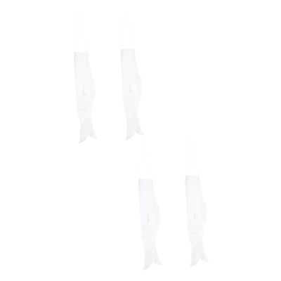 KONTONTY 4-Piece Blank Carp Windsocks, Japanese Garden Decor for Hand-Painting, Creative Craft Activity for Indoor and Outdoor Hanging