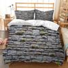 Luowenji 3D Stone Brick Bedding Set, 135 x 200 cm view 1