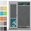 No-Drill Pleated Blind 70 x 210 cm, Light-Filtering Privacy Shade, Gray view 1