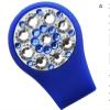 AYWTIUN Golf Ball Marker Hat Clip, Crystal Ball Marker with Silicone Hat Clip, Golf Gift for Girls and Women (Blue) view 1