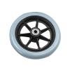 SUBLXPoten 6/8-Inch Wheelchair Front Caster, Heavy-Duty Solid Tire, Gray view 1