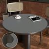 CIEEIN PU/PVC Round Table Mat, Black/Gray, 70 cm view 2