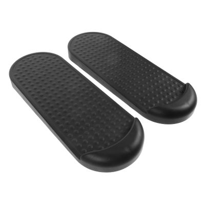 TOGEVAL Stepper Pedals, 1 Pair, Plastic with Stability Rings, Black
