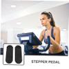TOGEVAL Stepper Pedals, 1 Pair, Plastic with Stability Rings, Black view 2