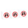 HOMSFOU 18-Piece No-Step Warning Stickers for Factories, Construction Sites, and Hazardous Areas view 1