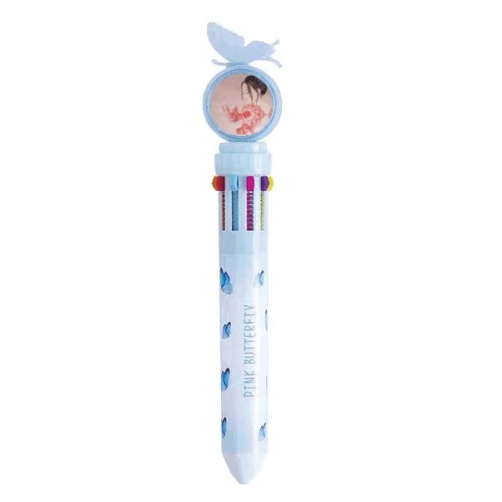no/no Paper-Cutting Ballpoint Pen, Chinese Painting, Retractable, Multicolor
