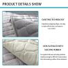 Quilted Velvet Sofa Cover for 1-, 2-, or 3-Seater Sofas, Non-Slip L-Shaped Protector (Gray 2, W 110 x L 210 cm) view 4