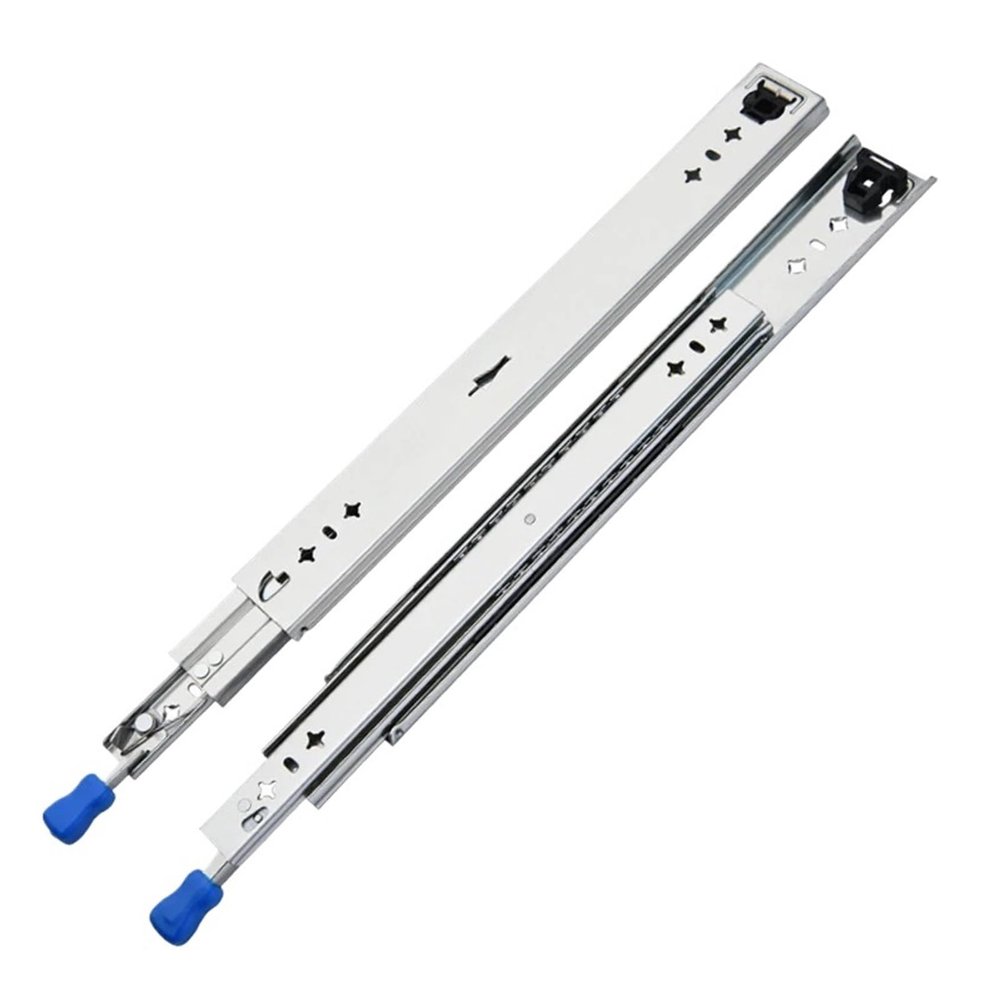 ALBHGSVS Heavy-Duty Ball-Bearing Drawer Slides with Lock, 10–50 in, Full Extension, 3-Section (48 in/1200 mm)