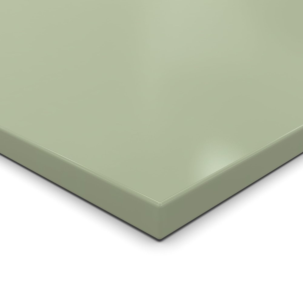 AUPROTEC Decorative Panel 19 mm Avocado Green, 40 x 60 cm, ABS Edging on All Sides