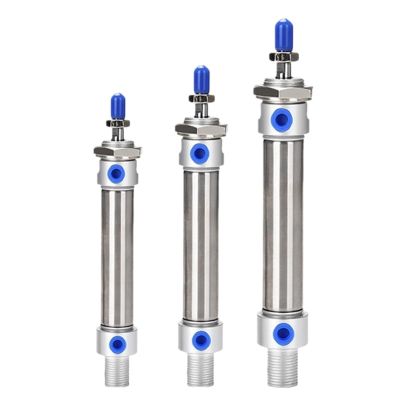 GVEXLUOQ Stainless Steel Double-Acting MA-Type Pneumatic Cylinder, 16/20/25/32/40 mm Bore, 10/15/20/25/50/75/80/100/125/150/200/300 mm Stroke (250 mm Stroke, MA16)
