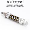GVEXLUOQ Stainless Steel Double-Acting MA-Type Pneumatic Cylinder, 16/20/25/32/40 mm Bore, 10/15/20/25/50/75/80/100/125/150/200/300 mm Stroke (250 mm Stroke, MA16) view 4