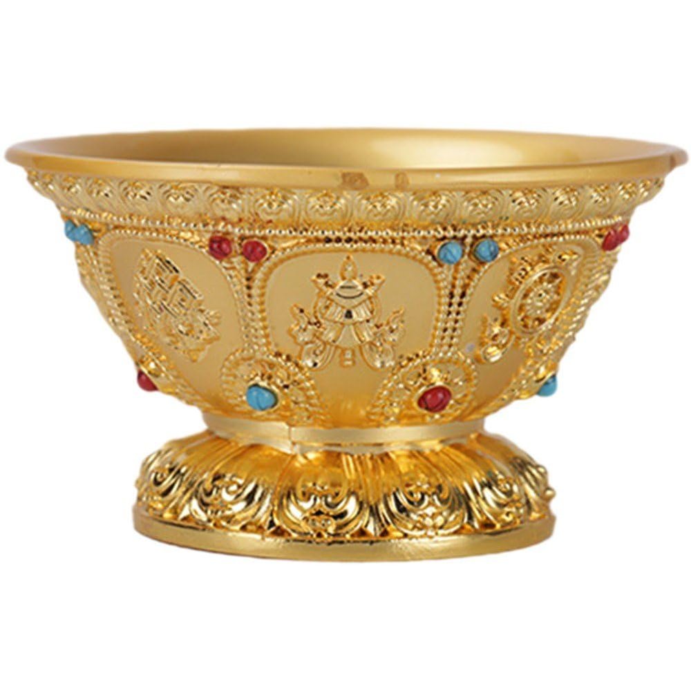 Dianzan Auspicious Tibetan Buddhist Water Offering Bowl