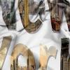 Premium 135 x 200 cm Microfiber Bedding Set with New York and Manhattan Landscape Collage, Single Bed, Breathable and Easy-Care, with 80 x 80 cm Pillowcases view 4