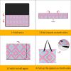 SEEKJOYS Diamond-Pattern Picnic Blanket, Extra Large, Foldable, Lightweight, Waterproof, 200 x 200 cm view 3