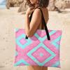 SEEKJOYS Diamond-Pattern Picnic Blanket, Extra Large, Foldable, Lightweight, Waterproof, 200 x 200 cm view 4