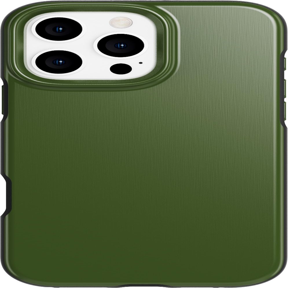 tech21 EvoDusk Case for iPhone 16 Pro Max with MagSafe, 15x Military-Standard Tested Impact Protection, Green/Black