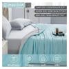 HWJFDC Cooling Blanket for Bed, Silky Lightweight Summer Blanket, Double-Sided Cooling Fabric, Blue, 150 x 200 cm view 3
