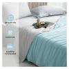 HWJFDC Cooling Blanket for Bed, Silky Lightweight Summer Blanket, Double-Sided Cooling Fabric, Blue, 150 x 200 cm view 4