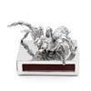 Brillibrum Elegant Tin Matchbox Holder with Tarantula Figure and Custom Engraving view 1