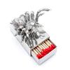 Brillibrum Elegant Tin Matchbox Holder with Tarantula Figure and Custom Engraving view 2
