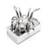 Brillibrum Elegant Tin Matchbox Holder with Tarantula Figure and Custom Engraving view 4