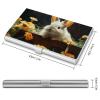 NWTRJ Rabbit and Floral Business Card Holder, Slim Metal Case view 2