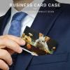 NWTRJ Rabbit and Floral Business Card Holder, Slim Metal Case view 3