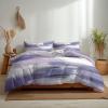 Doodle Lilac 3-Piece Bedding Set, 180 x 200 cm, Gray Microfiber with 2 Pillowcases view 2