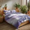 Doodle Lilac 3-Piece Bedding Set, 180 x 200 cm, Gray Microfiber with 2 Pillowcases view 3