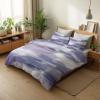 Doodle Lilac 3-Piece Bedding Set, 180 x 200 cm, Gray Microfiber with 2 Pillowcases view 4