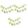 Amosfun 3-Piece Jungle Animal Birthday Banner Set view 1
