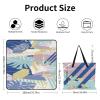 SEEKJOYS Abstract Floral Picnic Blanket, Extra-Large, Foldable, Waterproof, 200 x 200 cm view 2