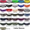 GSCLZ 2 m Braided Cable Sleeve, 2/4/6/8/10/12/14/16/20/25/30/40 mm, Cable Protector for Electrical Cables (Black Red Cross, 2 mm) view 2