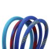 GSCLZ 2 m Braided Cable Sleeve, 2/4/6/8/10/12/14/16/20/25/30/40 mm, Cable Protector for Electrical Cables (Black Red Cross, 2 mm) view 3