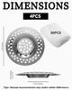 TOZBLEU Stainless Steel Drain Strainer, 4-Piece Set with 50 Filter Meshes view 2