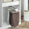 Pull-Out Pants Hanger, Left-Mounted Sliding Trouser Rack view 4