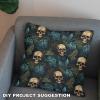 HEKO PANELS Waterproof Oxford Fabric, Skulls, 3 Meters, 155 x 300 cm view 3