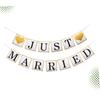 KOMBIUDA 2-Piece Heart Glitter Wedding Banner view 4